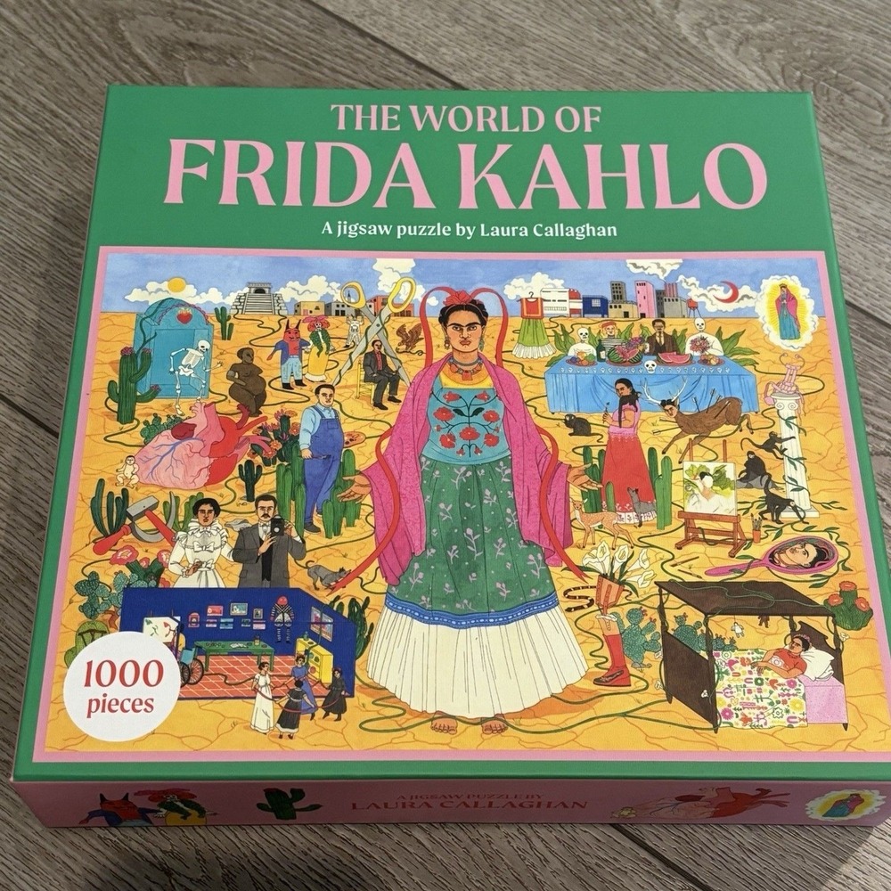 Frida‎ Kahlo Collage 1000 Piece Jigsaw Puzzle Laura Callaghan  27"x19" Artist